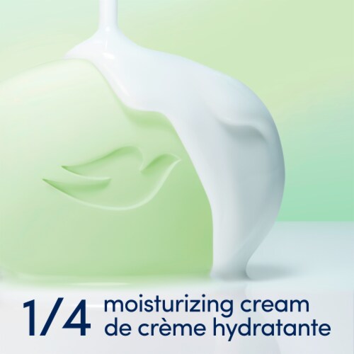 Dove Cool Moisture Cucumber & Green Tea Beauty Bar Soap Perspective: bottom