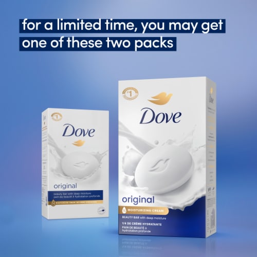 Dove Original Gentle Moisturizing Cream Beauty Bar Soap Perspective: bottom