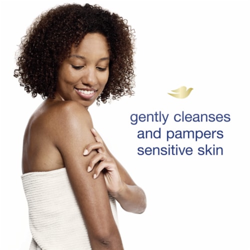 Dove Sensitive Skin Instant Foaming Body Wash Perspective: bottom