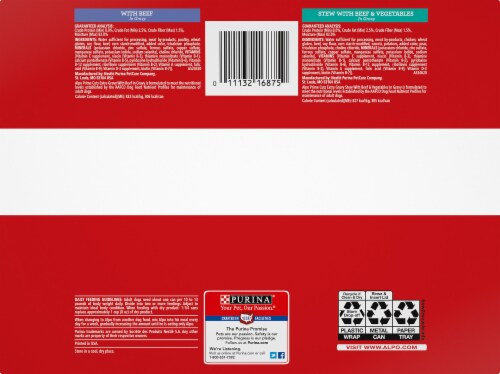 Purina® ALPO® Prime Cuts® Beef Extra Gravy Adult Wet Dog Food Perspective: bottom