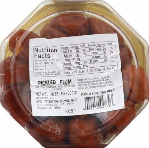 JFC Iida Umeboshi Hachimitsu Pickled Plums Perspective: bottom