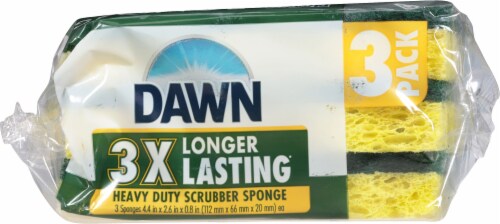 Dawn Heavy Duty Scrubber Sponges Perspective: bottom