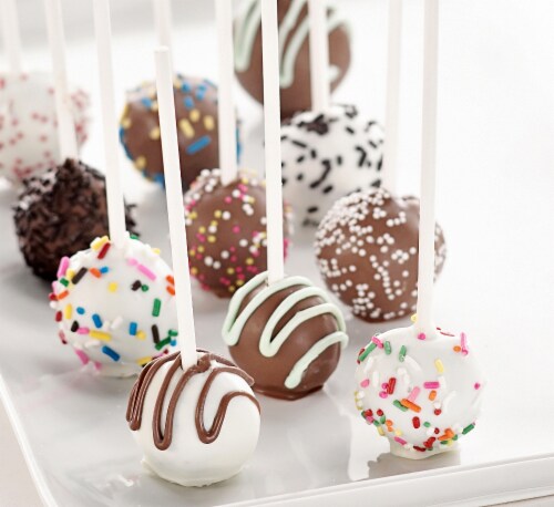 Nordic Ware Red Donut Hole and Cake Pop Pan Perspective: bottom