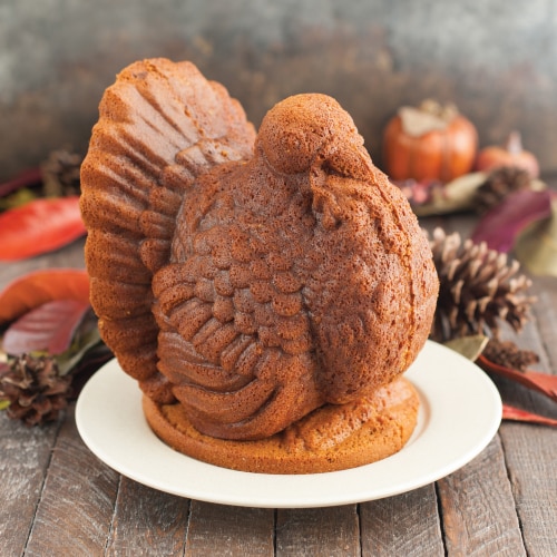 Nordic Ware Classic Turkey 3D Pan, Bronze Perspective: bottom