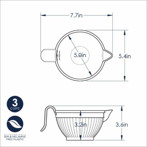 Nordic Ware Micro Mix & Melt - White Perspective: bottom