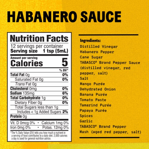 TABASCO® Habanero Sauce Perspective: bottom