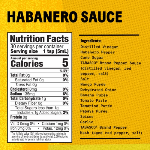 TABASCO® Habanero Sauce Perspective: bottom