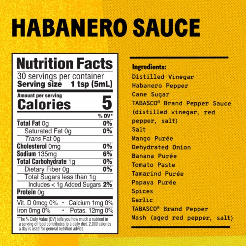 TABASCO® Habanero Sauce Perspective: bottom