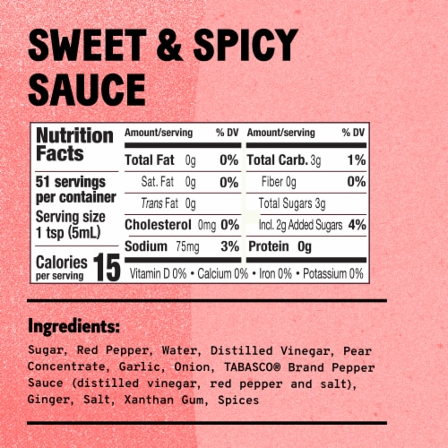 TABASCO® Sweet & Spicy Sauce Squeezable Bottle Perspective: bottom