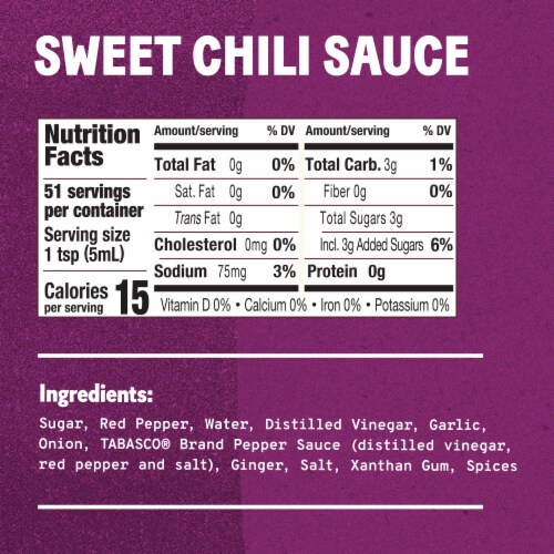 TABASCO® Sweet Chili, 11 fl oz Squeezable Bottle Perspective: bottom
