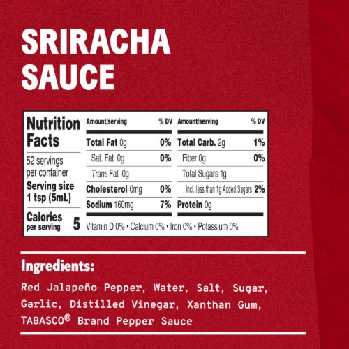Tabasco® Sriracha Sauce Perspective: bottom
