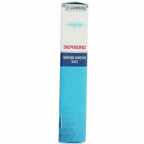 SeaBond Denture Adhesive Seals Original - 15 Lowers Perspective: bottom