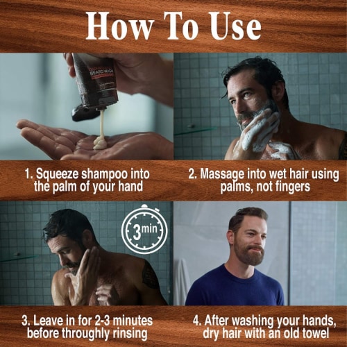 Just For Men® Control GX® Grey Reducing Beard Wash Perspective: bottom