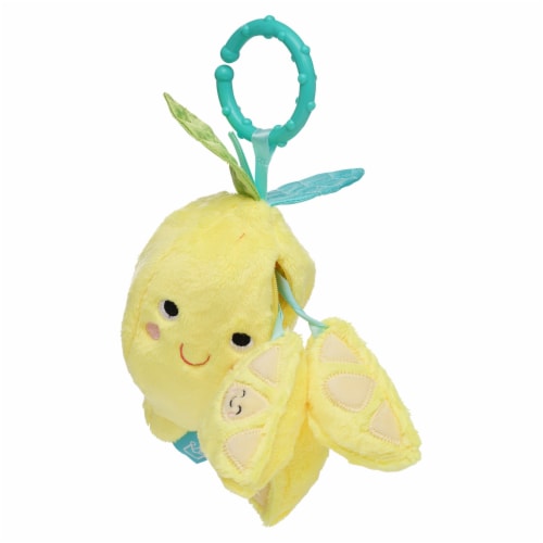 Manhattan Toy Mini-Apple Farm Lemon Baby Travel Toy with Rattle, Squeaker Perspective: bottom