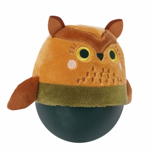 Manhattan Toy Wobbly Bobbly Owl Weighted, Soft Silicone Wobble Ball Perspective: bottom