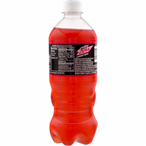 Mountain Dew Code Red Soda Bottle 20