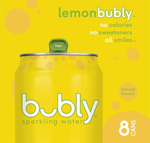 Bubly™ Lemon Flavored Sparkling Water Cans Perspective: bottom