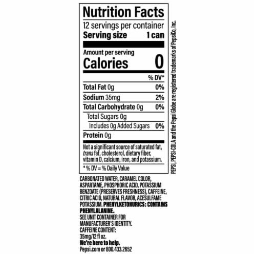 Diet Pepsi Cola® Diet Soda Cans Perspective: bottom
