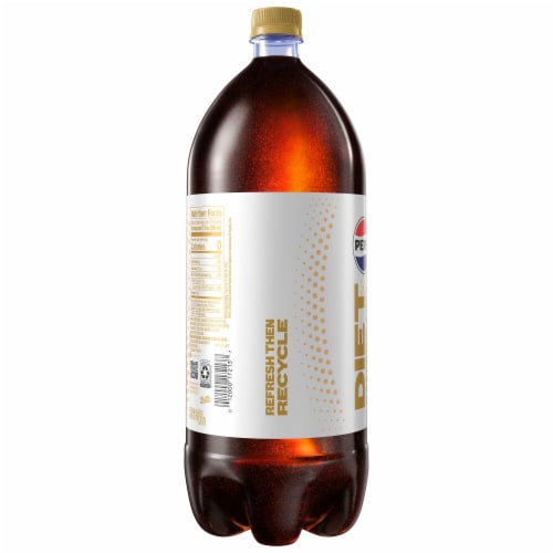 Diet Pepsi Cola Caffeine Free Soda Bottle Perspective: bottom