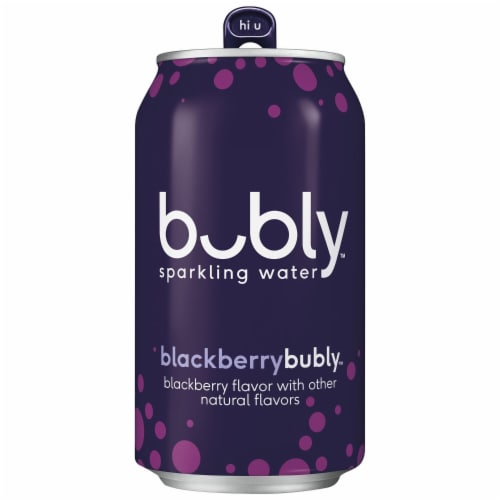 Bubly™ Blackberry Flavored Sparkling Water Cans Perspective: bottom