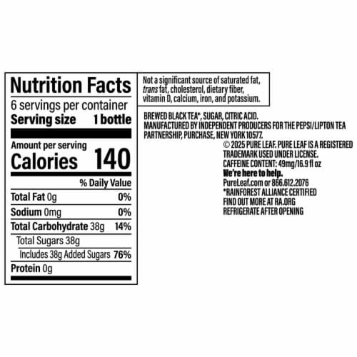 Pure Leaf® Sweet Iced Tea Multipack Bottles Perspective: bottom