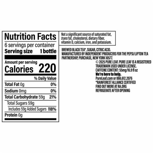 Pure Leaf® Extra Sweet Iced Tea Multipack Bottles Perspective: bottom