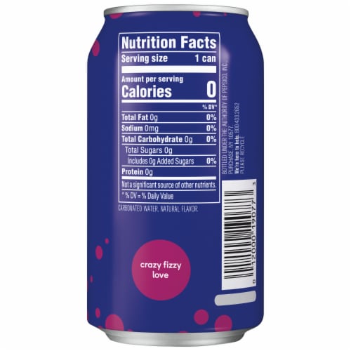 Bubly™ Blueberry Pomegranate Flavored Sparkling Water Cans Perspective: bottom