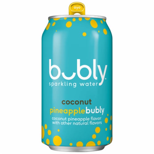 Bubly™ Coconut Pineapple Flavored Sparkling Water Cans Perspective: bottom