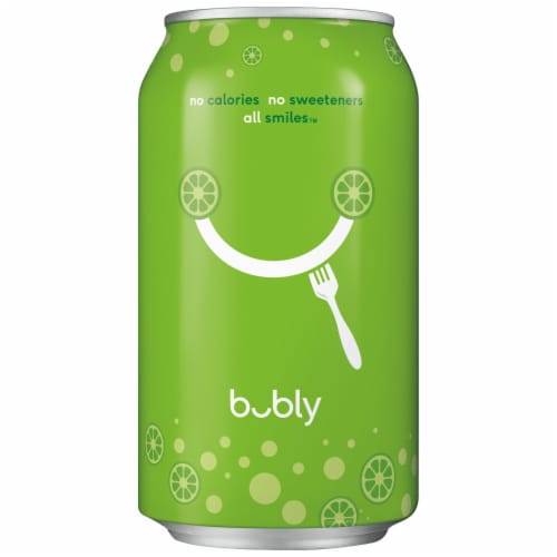 Bubly™ Key Lime Flavored Sparkling Water Cans Perspective: bottom