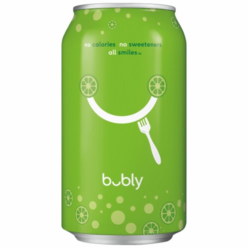 Bubly™ Key Lime Flavored Sparkling Water Cans Perspective: bottom