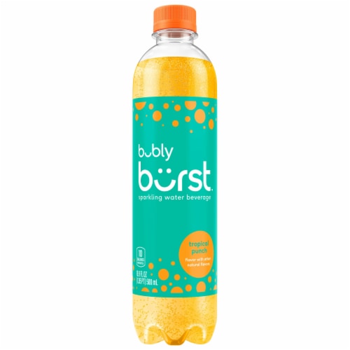 Bubly® Burst Tropical Punch Sparkling Water Bottle Perspective: bottom