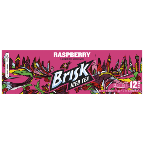 Brisk® Raspberry Iced Tea 12 Cans Perspective: bottom