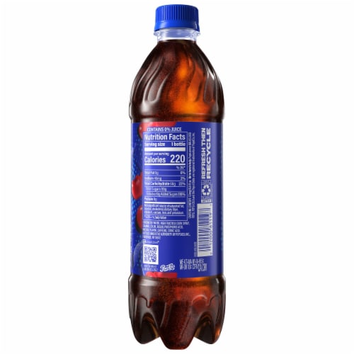 Pepsi Cola® Wild Cherry Soda Bottles Perspective: bottom
