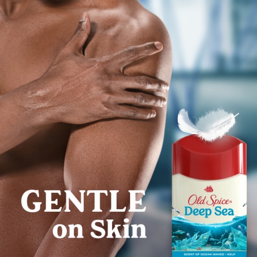 Old Spice for Men Antiperspirant Deodorant Invisible Solid Deep Sea with Ocean Element Scent Perspective: bottom