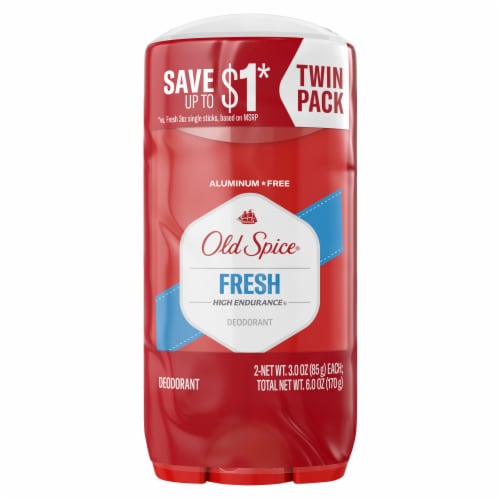 Old Spice High Endurance for Men Deodorant Invisible Solid Fresh Scent 2-Pack Perspective: bottom