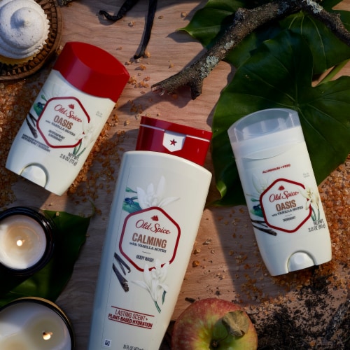 Old Spice Oasis Men's Aluminum Free Deodorant Stick Perspective: bottom