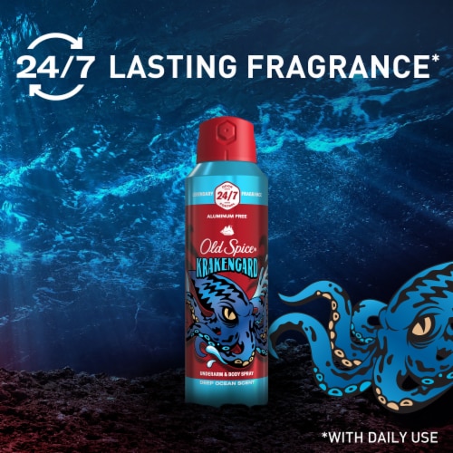 Old Spice for Men Aluminum-Free Body Spray Krakengard Scent 1-Pack Perspective: bottom