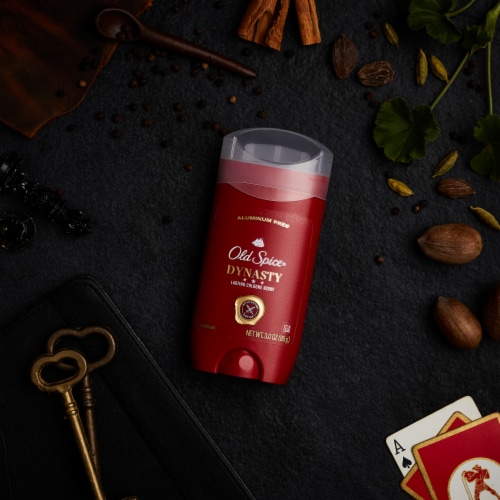 Old Spice Men Red Reserve Dynasty Aluminum Free Deodorant Perspective: bottom