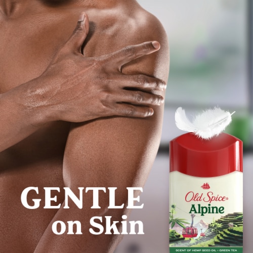 Old Spice Fresher Collection for Men Antiperspirant Deodorant Invisible Solid Alpine with Hemp Oil Perspective: bottom