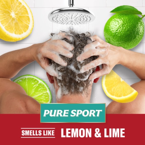 Old Spice Men's 2 in 1 Shampoo and Conditioner, Pure Sport Perspective: bottom