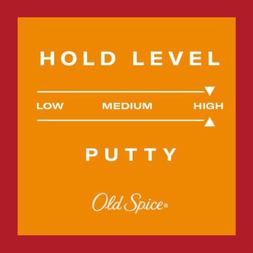 Old Spice Men's Stay-In-Place Hair Styling Putty, High Hold with Very Low Shine Perspective: bottom