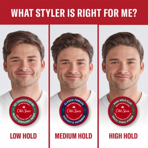 Old Spice Men's Stay-In-Place Hair Styling Putty, High Hold with Very Low Shine Perspective: bottom