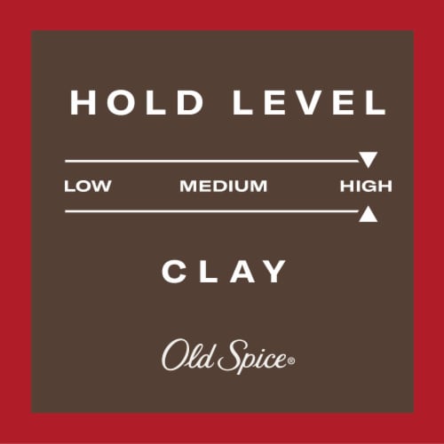 Old Spice Men's High Hold Hair Styling Clay, Highest Hold with Very Low Shine Perspective: bottom