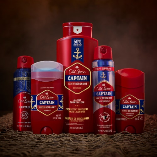 Old Spice Invisible Dry Spray Ultimate Captain Antiperspirant & Deodorant Perspective: bottom
