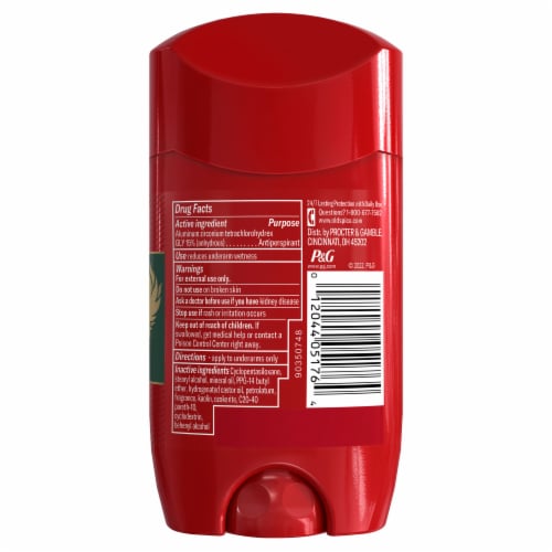 Old Spice Red Collection Prestige Antiperspirant Deodorant Perspective: bottom
