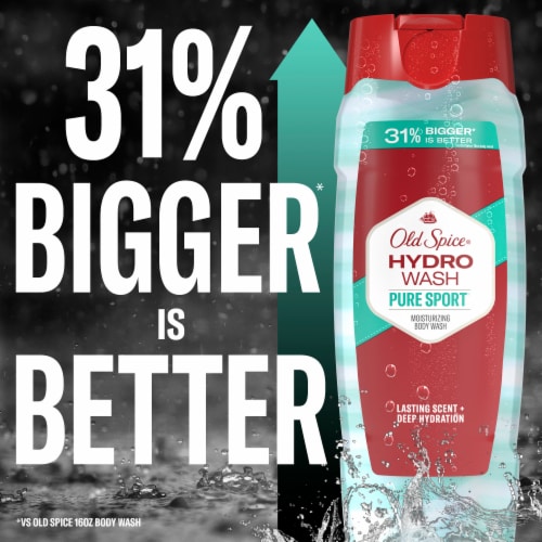 Old Spice Hydrowash Body Wash Puresportplus Perspective: bottom