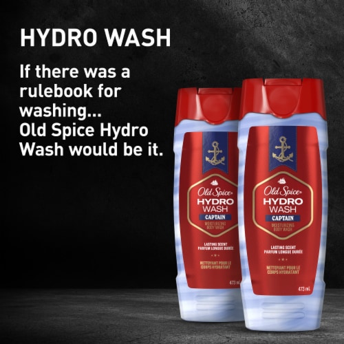 Old Spice Hydrowash Body Wash Captain Moisturizing Perspective: bottom