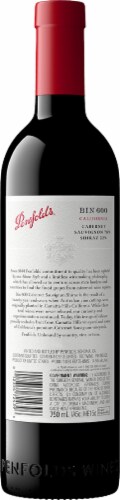 Penfolds® Bin 600 California Cabernet Shiraz Red Wine Perspective: bottom