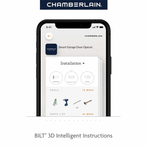 CHAMBERLAIN C2405 Wi Fi Garage Door Opener w/ App Connectivity