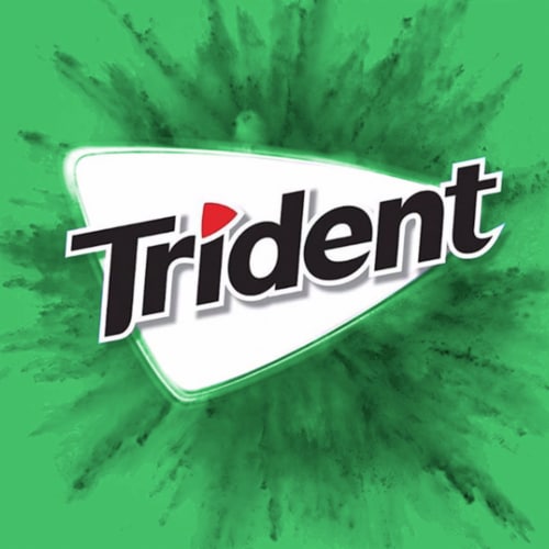 Trident Unwrapped Spearmint Sugar Free Gum Perspective: bottom